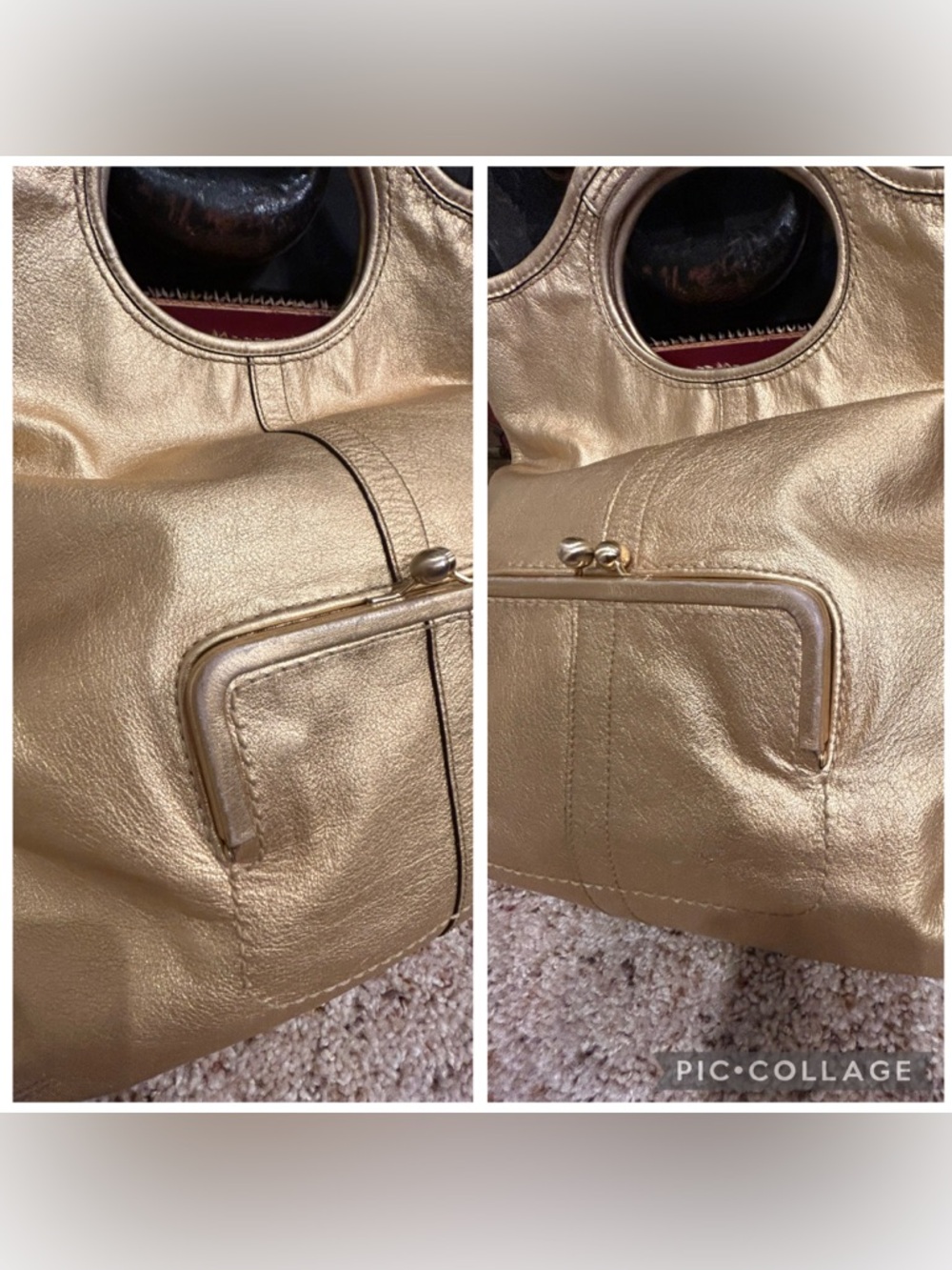 Coach Ergo Convertible Tote in Yellow Gold Metallic - Picture 10 of 16